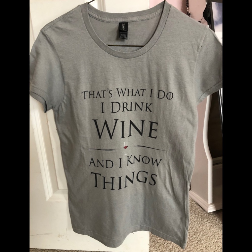 NWOT Ladies S Wine Graphic Tee, Sleep Mask and Scrunchie